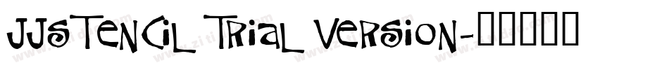 JJStencil Trial Version字体转换